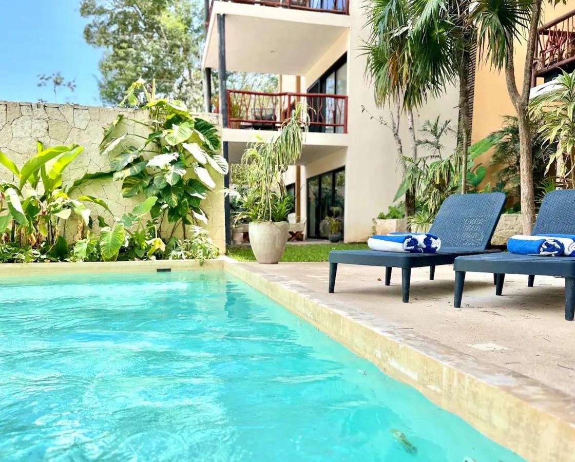 Suit Next To The Common Top Roof Exclusive Building Kingsize Bed 2 Super Pools, Gym, Grill Tulum Luaran gambar